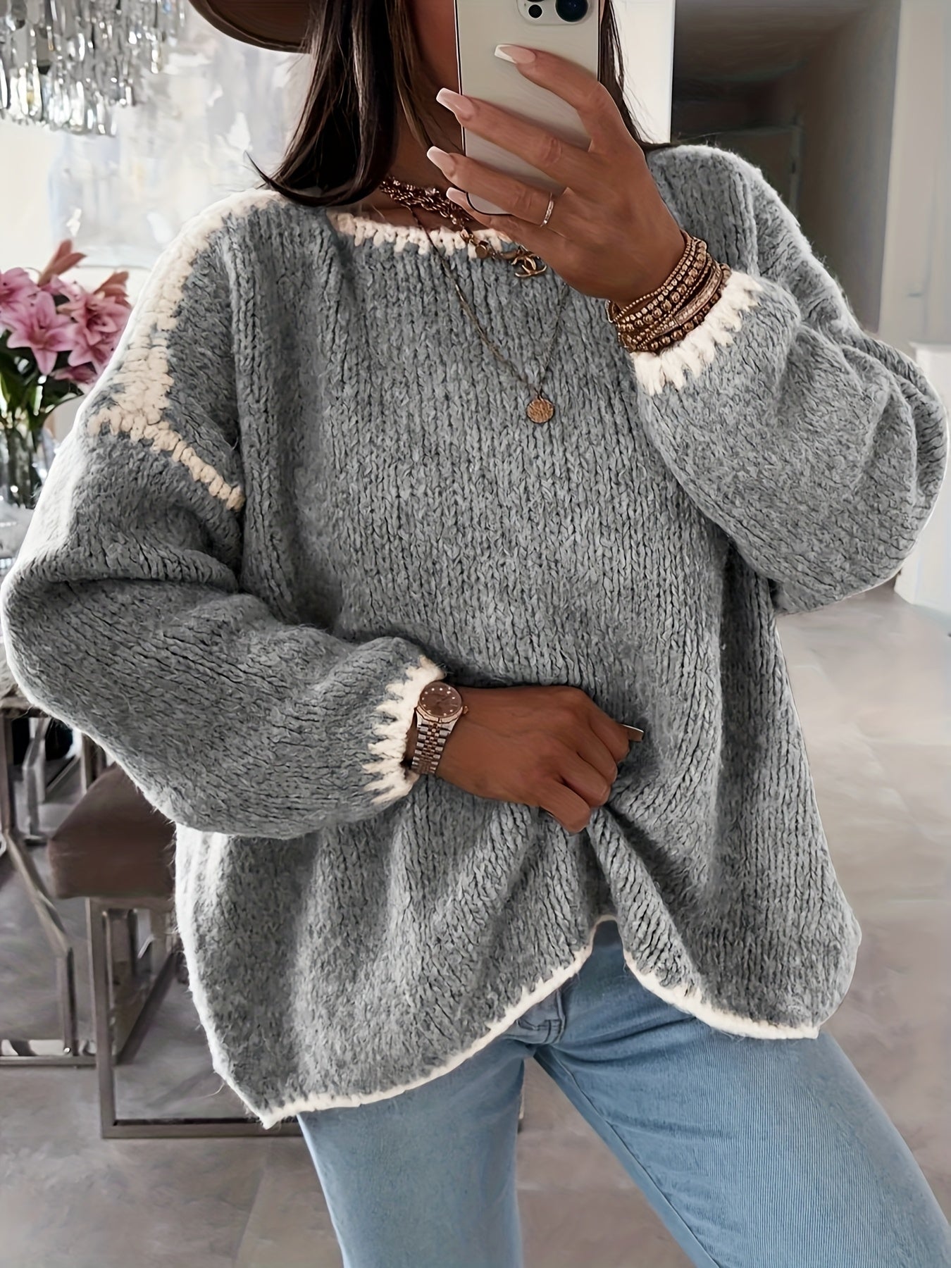 Lunora™ | Roxan Off-Shoulder Sweater