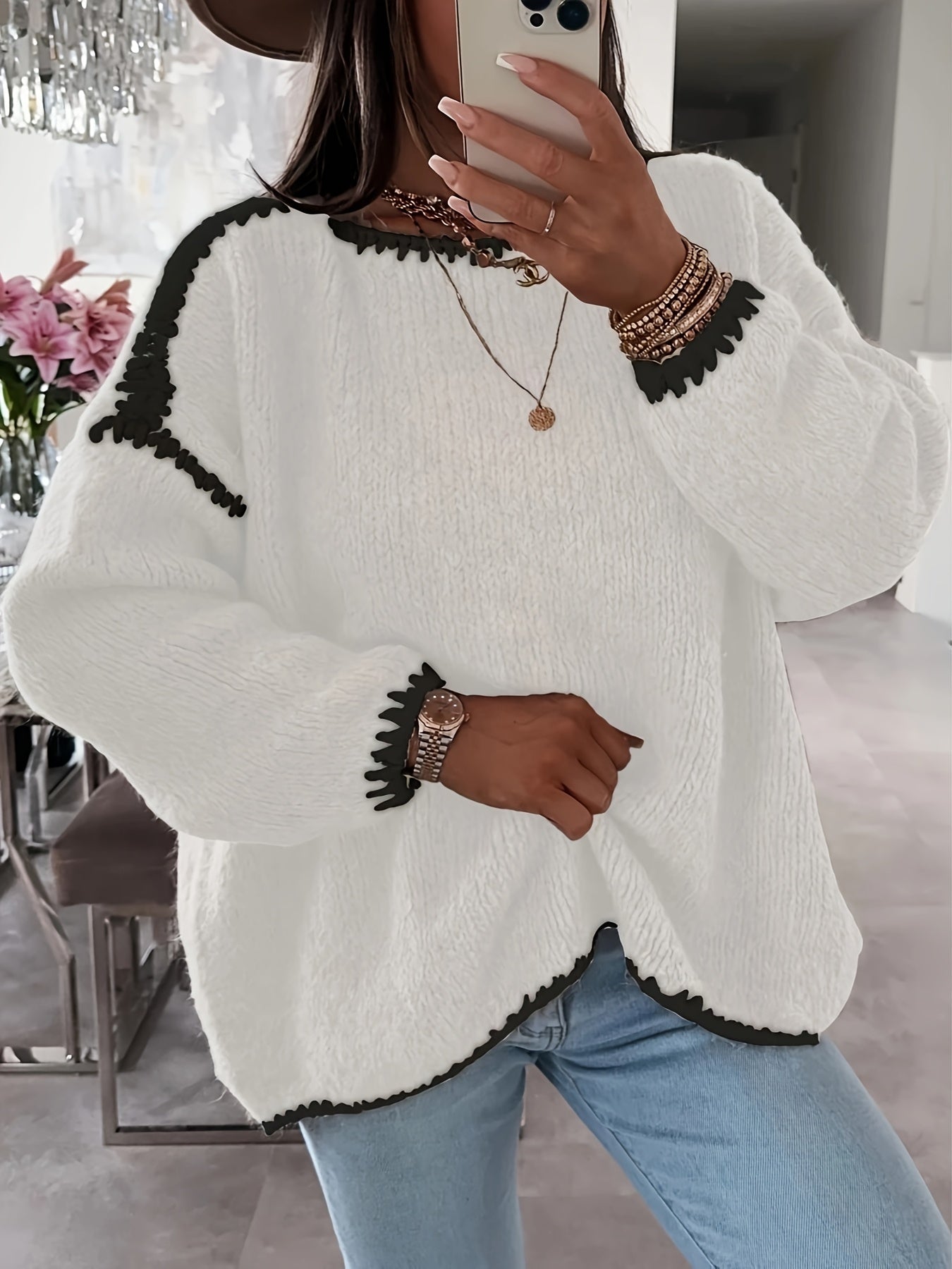 Lunora™ | Roxan Off-Shoulder Sweater