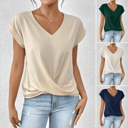 Lunora™ | Casual T-shirt met V-hals